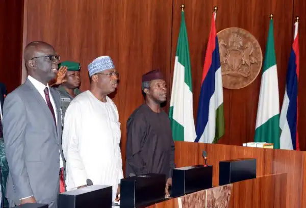 Osinbajo, governors meeting in Aso rock